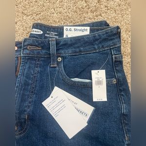 Old Navy OG straight high waisted jeans, size 8